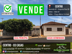 Venda Casas No Centro Orlândia-SP