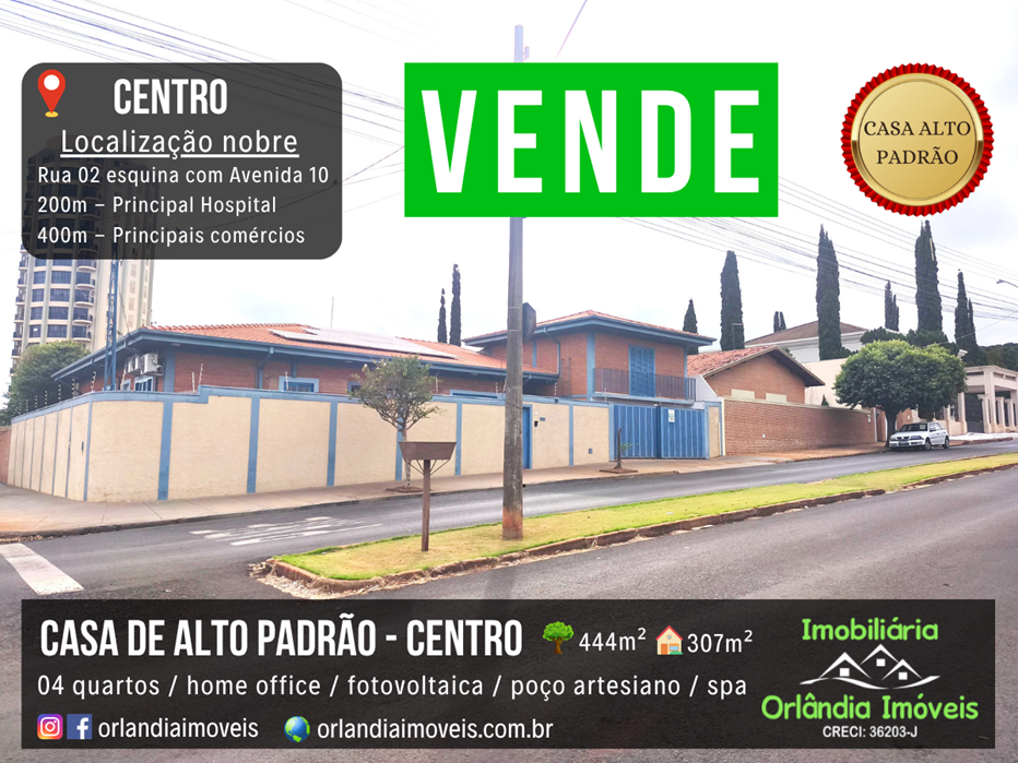 Venda Casa De Alto Padrão No Centro Orlândia-SP