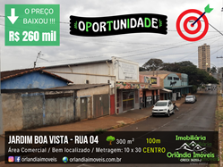 Venda Terreno Em Área Comercial 10 X 30 Rua 04 Jardim Boa Vista Orlândia-SP