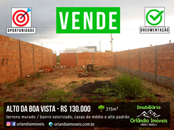 Venda Terreno Murado No Alto Da Boa Vista Orlândia-SP