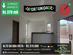 Venda Casa Nova No Alto Da Boa Vista Orlândia-SP