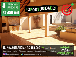 Venda Casa No Jardim Nova Orlândia Orlândia-SP