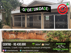 Venda Casa No Centro Em Terreno Grande Orlândia-SP