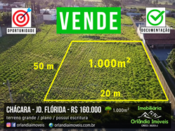 Venda Chácara No Jardim Flórida Sales Oliveira-SP